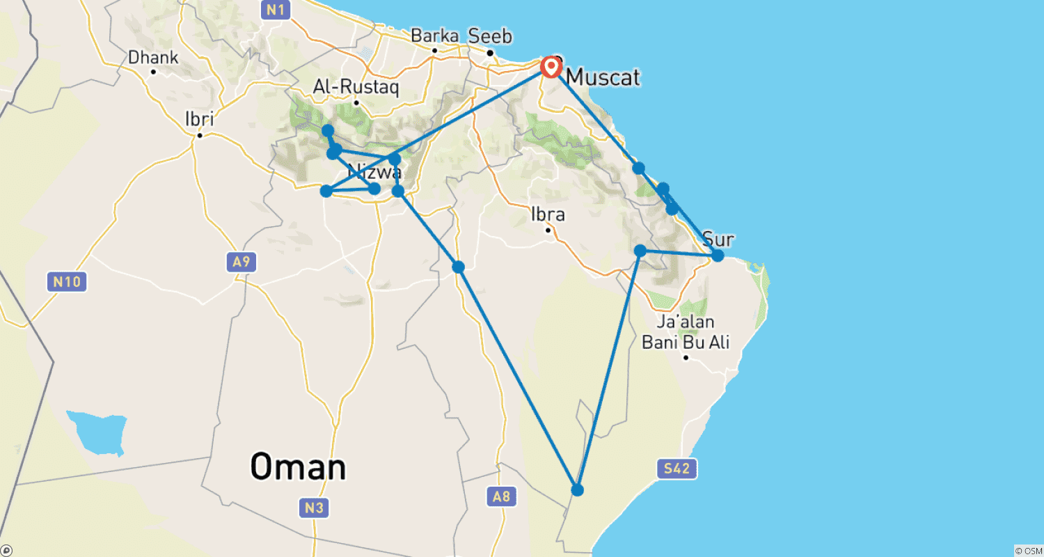 Mountains, Deserts & Coast of Oman