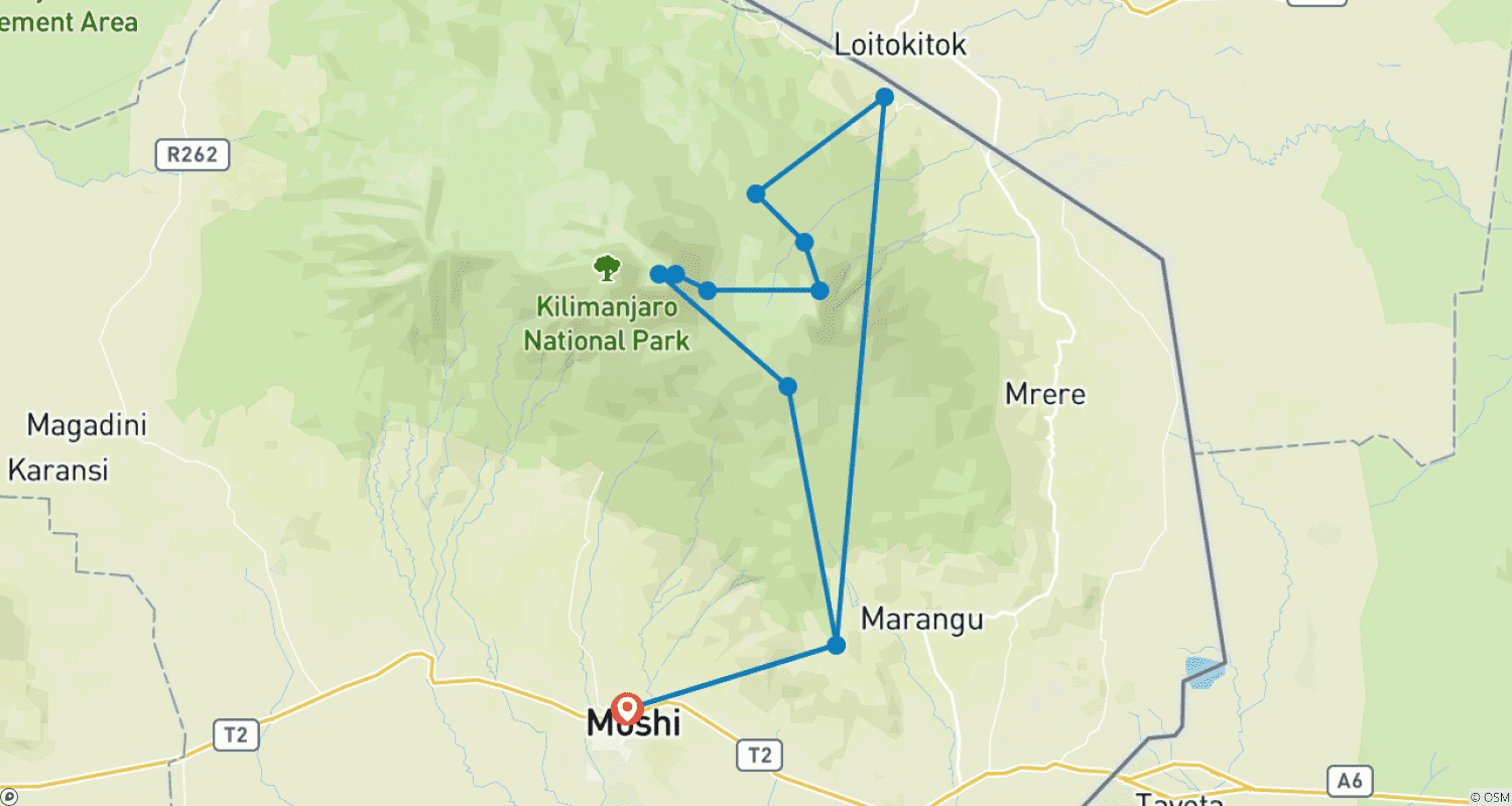 Kilimanjaro climb rongai route