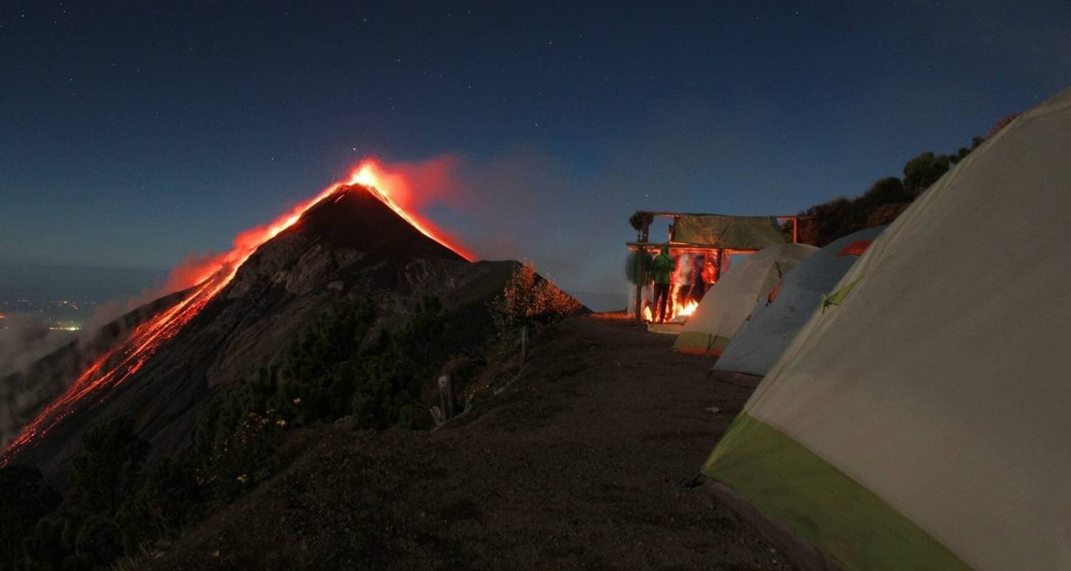 Acatenango volcano on Share tour 3 days/
