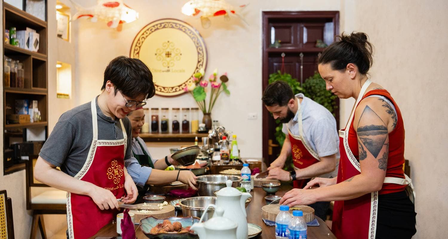 Experience Vietnamese Cooking Class & Coffee Workshop