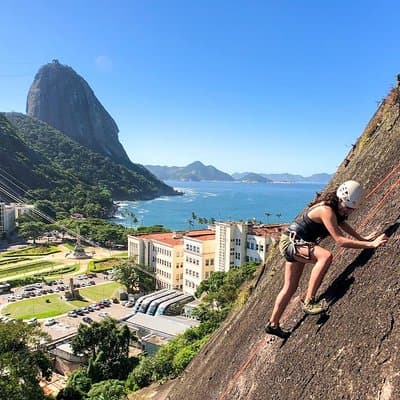 Rock climbing lesson for beginners