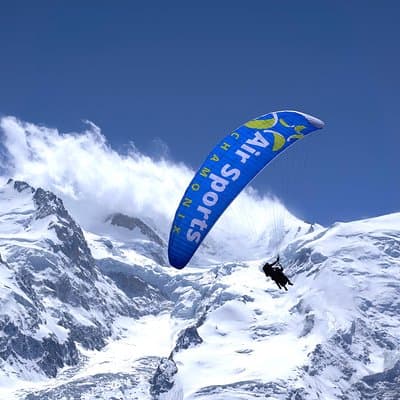 Paragliding Tandem Flight in Chamonix - Take-off from Plan-Praz