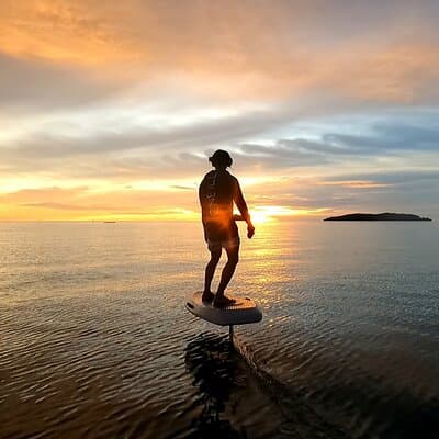 Sunset E-Foil Experience in Tanjung Aru Beach