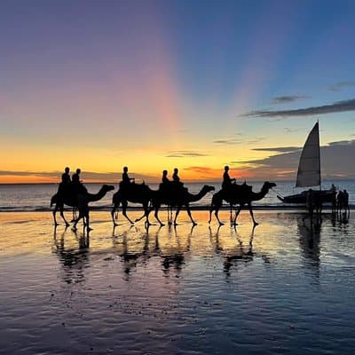 Darwin Sunset Camel Ride at Mindil Beach