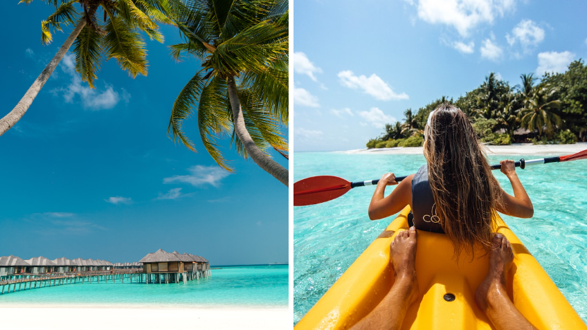 kayaking Maldives