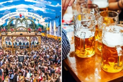 Oktoberfest text in Germany & Bavarian beers