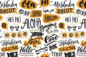 The word "hello" written in different languages
