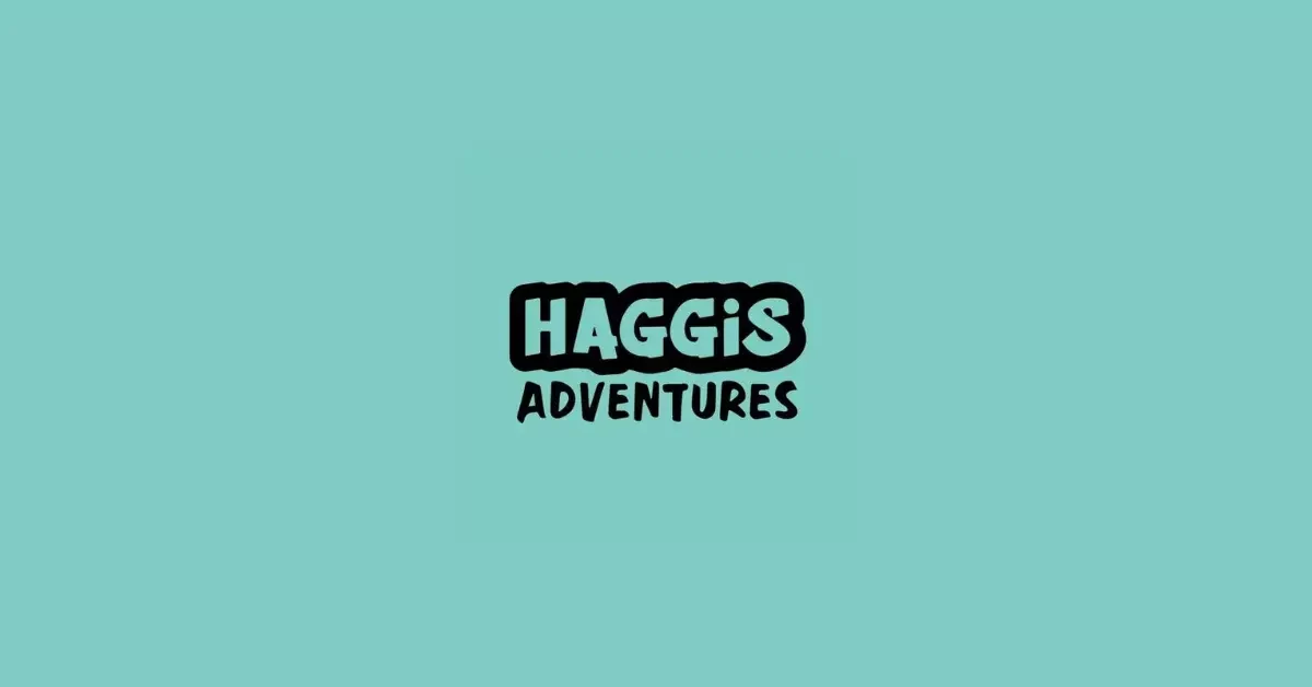 The official Haggis Adventures logo