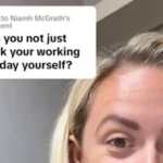 A TikTok video from Global Work and Travel responding to a user's question, "Can you not just book your working holiday yourself?"